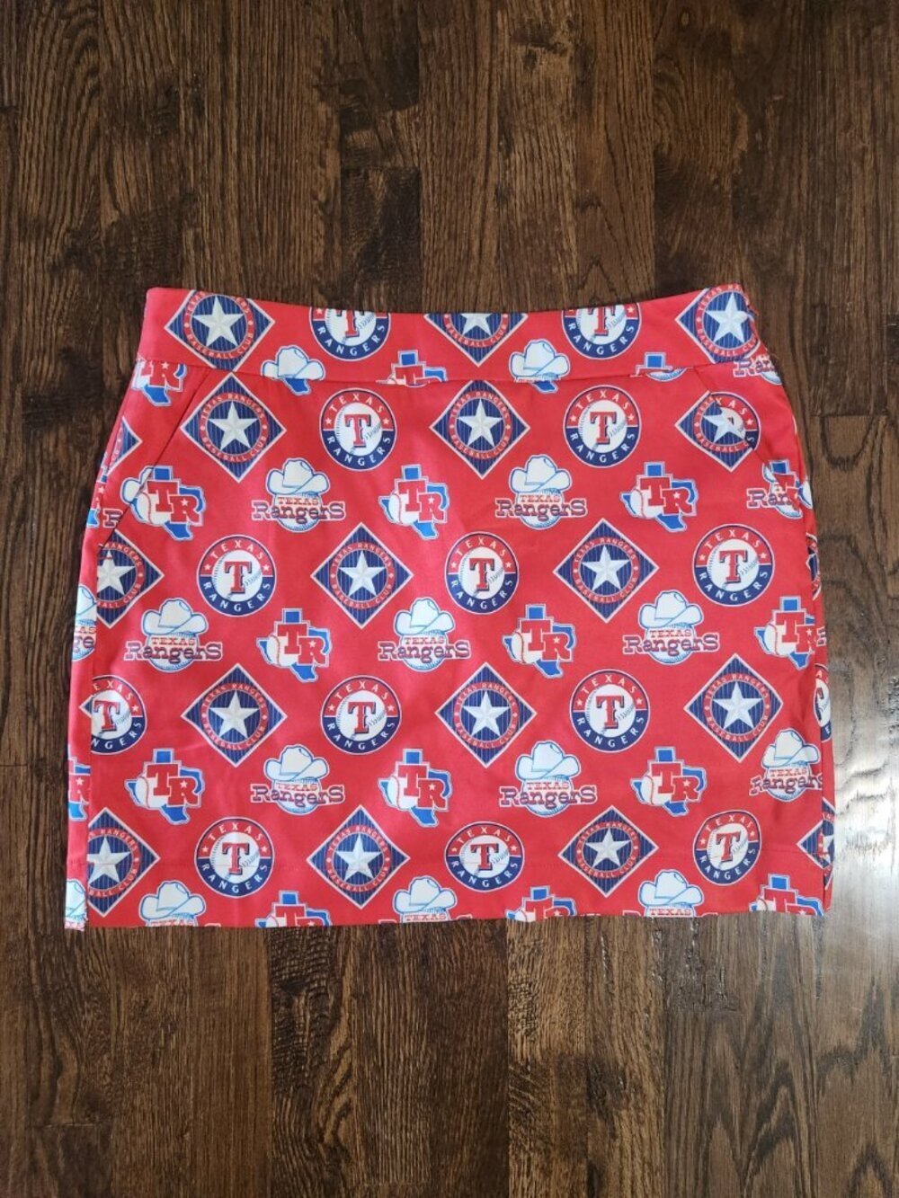 Loudmouth Golf Texas Rangers Print Skort All-over print Red/blue Women’s size 12